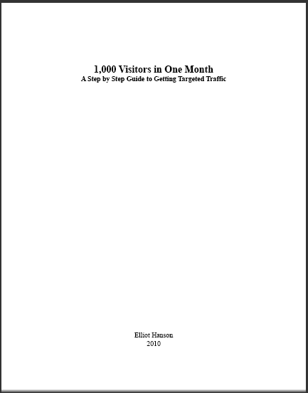 1,000 Visitors In One Month